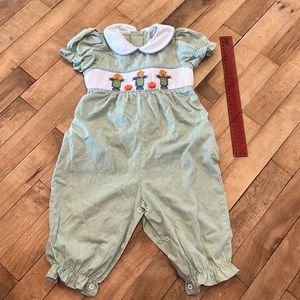 18 month smocked fall romper
